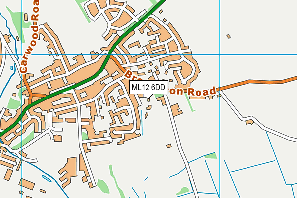 ML12 6DD map - OS VectorMap District (Ordnance Survey) ML12 6DD map - OS VectorMap District (Ordnance Survey)