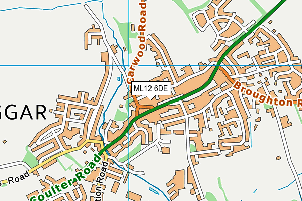 ML12 6DE map - OS VectorMap District (Ordnance Survey) ML12 6DE map - OS VectorMap District (Ordnance Survey)