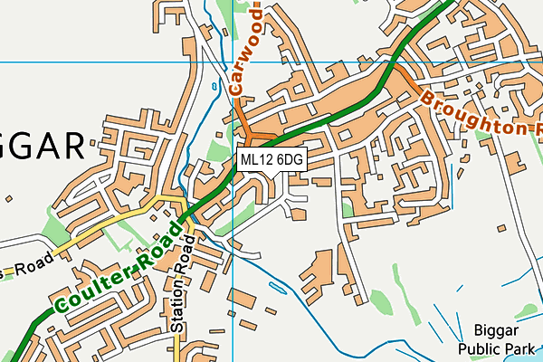 ML12 6DG map - OS VectorMap District (Ordnance Survey) ML12 6DG map - OS VectorMap District (Ordnance Survey)