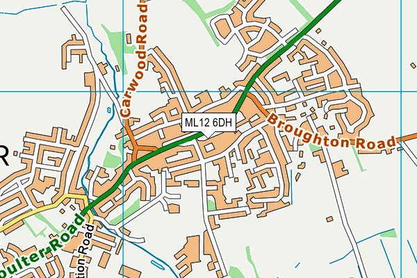 ML12 6DH map - OS VectorMap District (Ordnance Survey) ML12 6DH map - OS VectorMap District (Ordnance Survey)