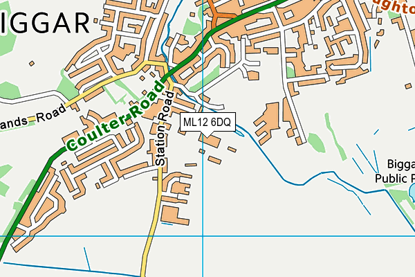 ML12 6DQ map - OS VectorMap District (Ordnance Survey) ML12 6DQ map - OS VectorMap District (Ordnance Survey)