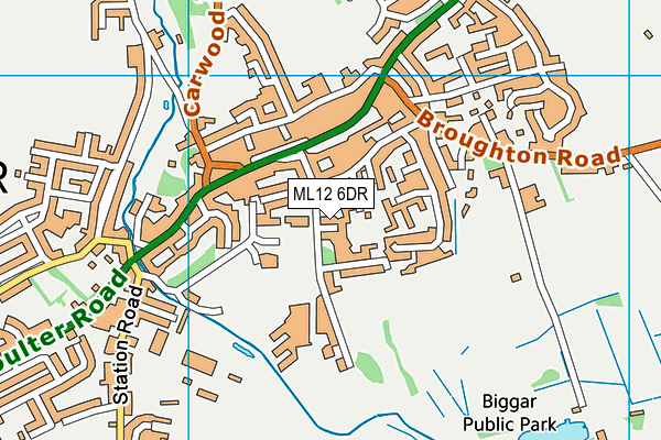 ML12 6DR map - OS VectorMap District (Ordnance Survey) ML12 6DR map - OS VectorMap District (Ordnance Survey)