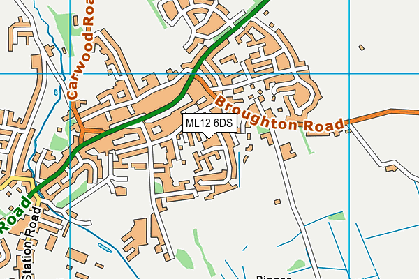 ML12 6DS map - OS VectorMap District (Ordnance Survey) ML12 6DS map - OS VectorMap District (Ordnance Survey)