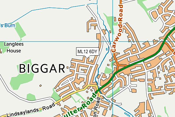ML12 6DY map - OS VectorMap District (Ordnance Survey) ML12 6DY map - OS VectorMap District (Ordnance Survey)