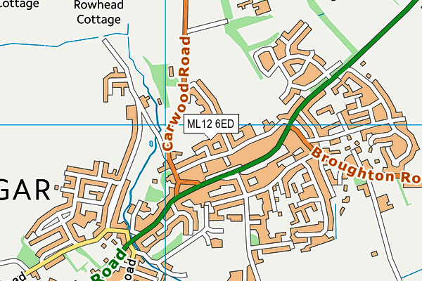 ML12 6ED map - OS VectorMap District (Ordnance Survey) ML12 6ED map - OS VectorMap District (Ordnance Survey)