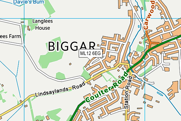 ML12 6EG map - OS VectorMap District (Ordnance Survey) ML12 6EG map - OS VectorMap District (Ordnance Survey)