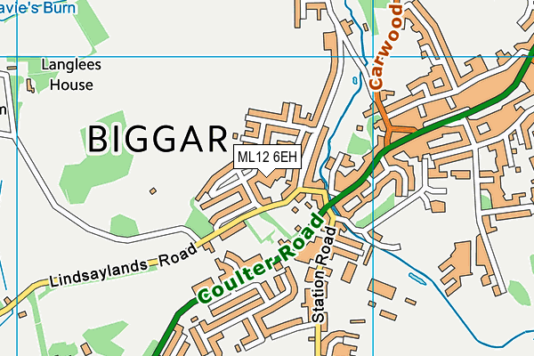 ML12 6EH map - OS VectorMap District (Ordnance Survey) ML12 6EH map - OS VectorMap District (Ordnance Survey)