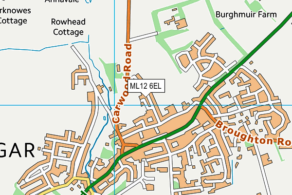 ML12 6EL map - OS VectorMap District (Ordnance Survey) ML12 6EL map - OS VectorMap District (Ordnance Survey)