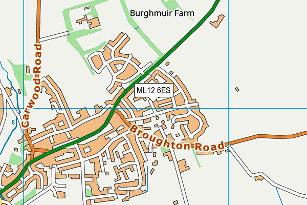 ML12 6ES map - OS VectorMap District (Ordnance Survey)