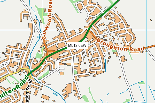 ML12 6EW map - OS VectorMap District (Ordnance Survey) ML12 6EW map - OS VectorMap District (Ordnance Survey)