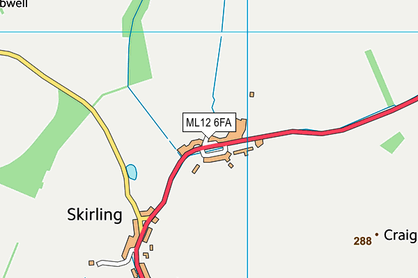 ML12 6FA map - OS VectorMap District (Ordnance Survey) ML12 6FA map - OS VectorMap District (Ordnance Survey)