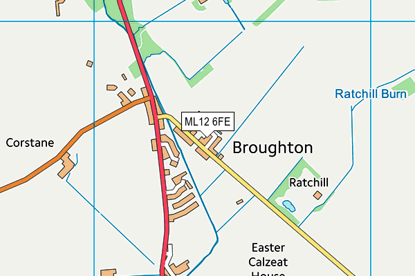 ML12 6FE map - OS VectorMap District (Ordnance Survey)