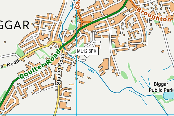 ML12 6FX map - OS VectorMap District (Ordnance Survey)
