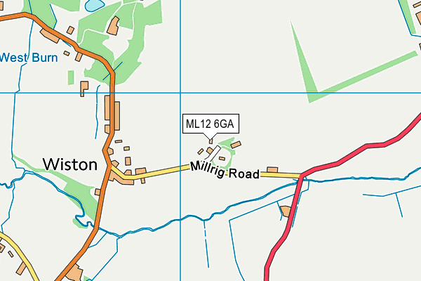 ML12 6GA map - OS VectorMap District (Ordnance Survey) ML12 6GA map - OS VectorMap District (Ordnance Survey)
