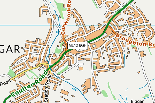 ML12 6GH map - OS VectorMap District (Ordnance Survey) ML12 6GH map - OS VectorMap District (Ordnance Survey)