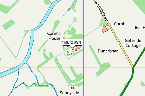 ML12 6GN map - OS VectorMap District (Ordnance Survey) ML12 6GN map - OS VectorMap District (Ordnance Survey)