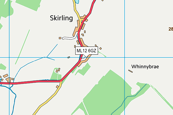 ML12 6GZ map - OS VectorMap District (Ordnance Survey) ML12 6GZ map - OS VectorMap District (Ordnance Survey)