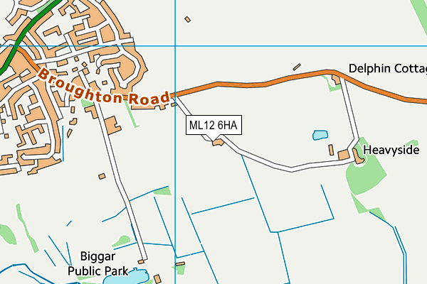 ML12 6HA map - OS VectorMap District (Ordnance Survey) ML12 6HA map - OS VectorMap District (Ordnance Survey)