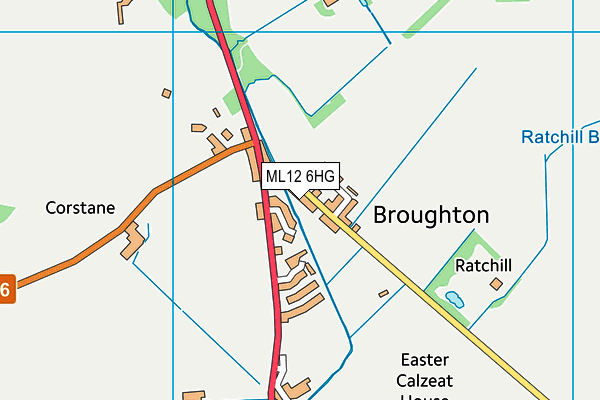ML12 6HG map - OS VectorMap District (Ordnance Survey) ML12 6HG map - OS VectorMap District (Ordnance Survey)