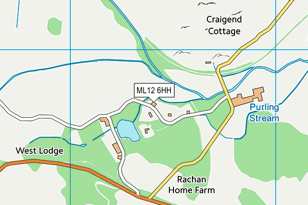 ML12 6HH map - OS VectorMap District (Ordnance Survey) ML12 6HH map - OS VectorMap District (Ordnance Survey)