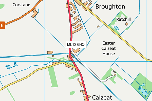 ML12 6HQ map - OS VectorMap District (Ordnance Survey) ML12 6HQ map - OS VectorMap District (Ordnance Survey)
