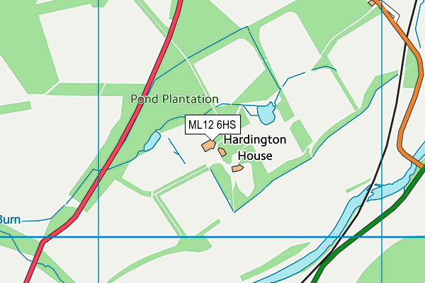 ML12 6HS map - OS VectorMap District (Ordnance Survey) ML12 6HS map - OS VectorMap District (Ordnance Survey)