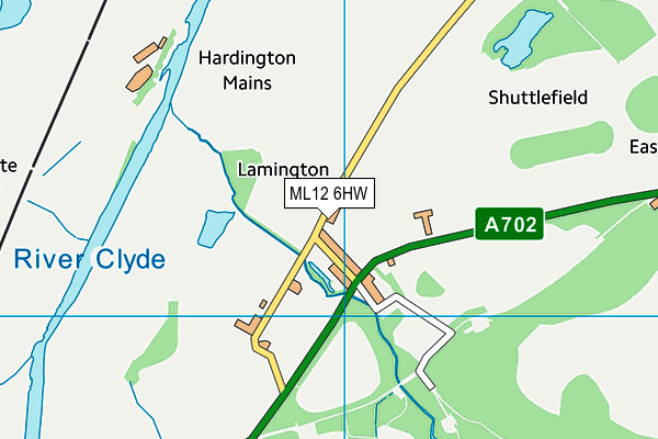 ML12 6HW map - OS VectorMap District (Ordnance Survey) ML12 6HW map - OS VectorMap District (Ordnance Survey)