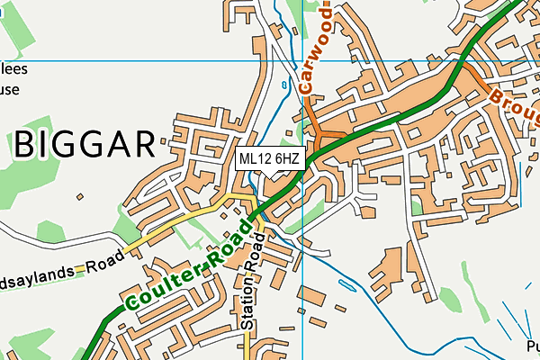 ML12 6HZ map - OS VectorMap District (Ordnance Survey) ML12 6HZ map - OS VectorMap District (Ordnance Survey)