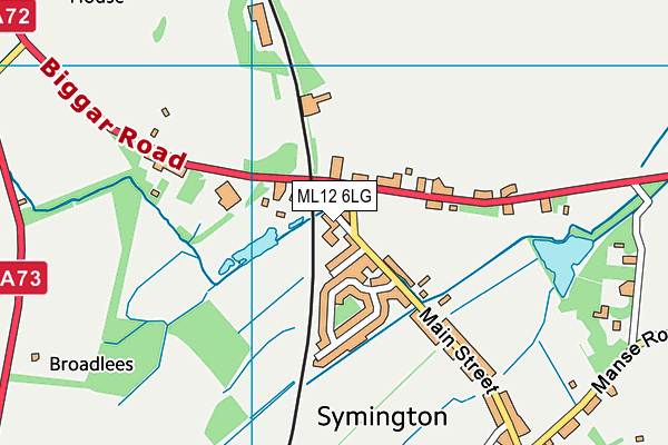 ML12 6LG map - OS VectorMap District (Ordnance Survey) ML12 6LG map - OS VectorMap District (Ordnance Survey)