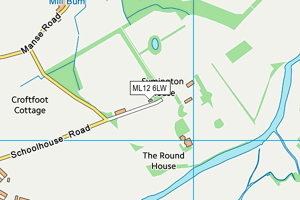ML12 6LW map - OS VectorMap District (Ordnance Survey) ML12 6LW map - OS VectorMap District (Ordnance Survey)