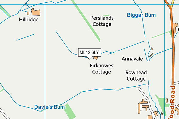 ML12 6LY map - OS VectorMap District (Ordnance Survey) ML12 6LY map - OS VectorMap District (Ordnance Survey)