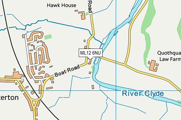 ML12 6NU map - OS VectorMap District (Ordnance Survey) ML12 6NU map - OS VectorMap District (Ordnance Survey)