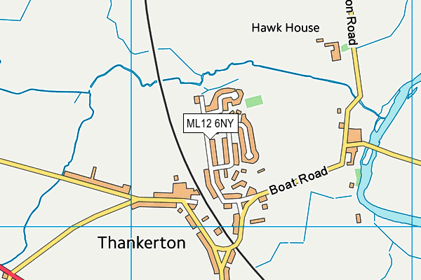 ML12 6NY map - OS VectorMap District (Ordnance Survey) ML12 6NY map - OS VectorMap District (Ordnance Survey)