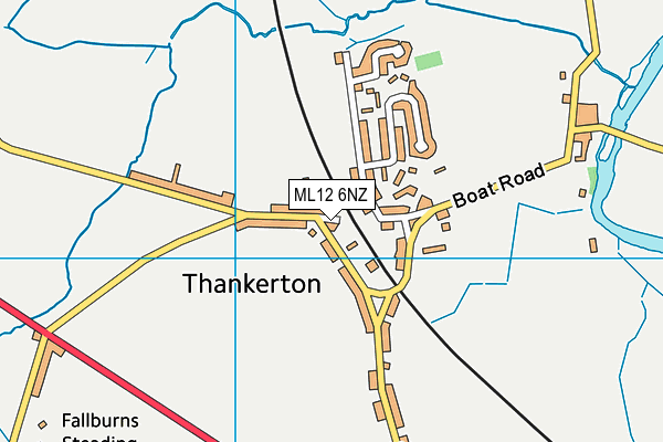 ML12 6NZ map - OS VectorMap District (Ordnance Survey) ML12 6NZ map - OS VectorMap District (Ordnance Survey)