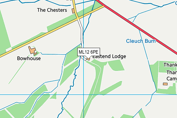 ML12 6PE map - OS VectorMap District (Ordnance Survey) ML12 6PE map - OS VectorMap District (Ordnance Survey)