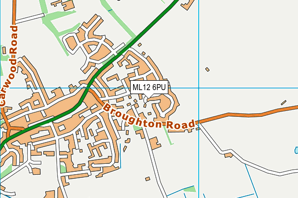ML12 6PU map - OS VectorMap District (Ordnance Survey)