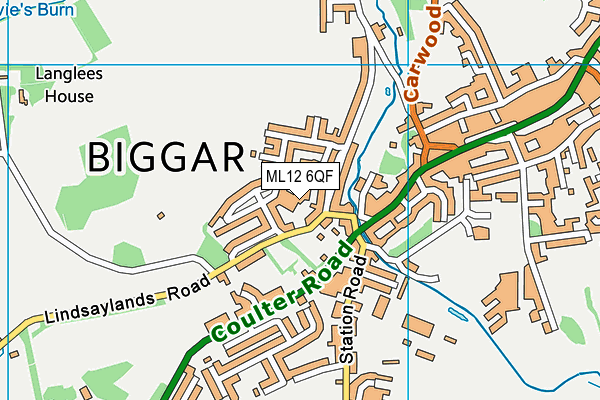 ML12 6QF map - OS VectorMap District (Ordnance Survey)