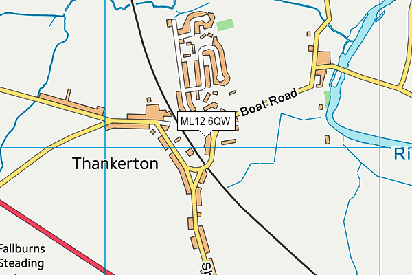 ML12 6QW map - OS VectorMap District (Ordnance Survey) ML12 6QW map - OS VectorMap District (Ordnance Survey)