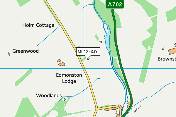 ML12 6QY map - OS VectorMap District (Ordnance Survey) ML12 6QY map - OS VectorMap District (Ordnance Survey)