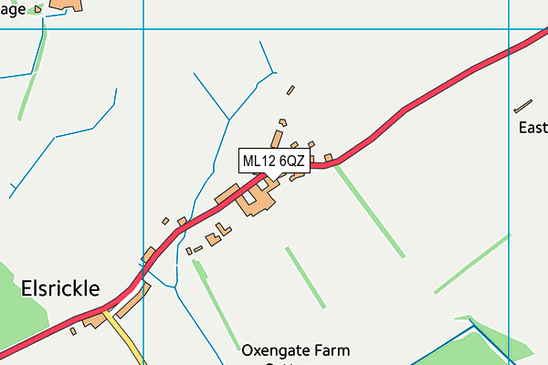 ML12 6QZ map - OS VectorMap District (Ordnance Survey) ML12 6QZ map - OS VectorMap District (Ordnance Survey)