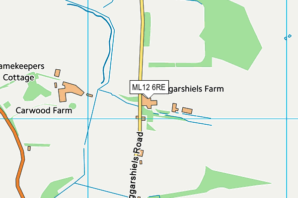 ML12 6RE map - OS VectorMap District (Ordnance Survey) ML12 6RE map - OS VectorMap District (Ordnance Survey)