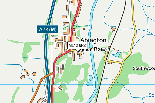 ML12 6RZ map - OS VectorMap District (Ordnance Survey) ML12 6RZ map - OS VectorMap District (Ordnance Survey)