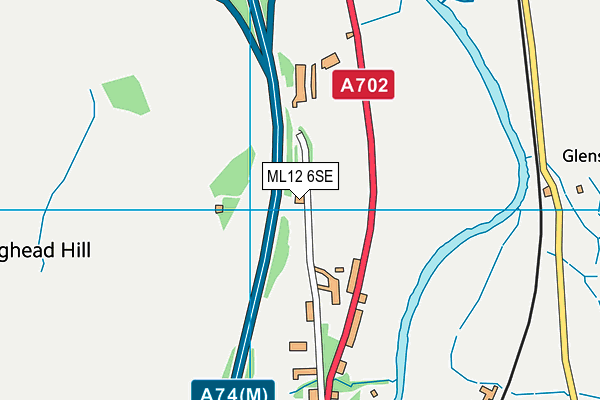 ML12 6SE map - OS VectorMap District (Ordnance Survey) ML12 6SE map - OS VectorMap District (Ordnance Survey)