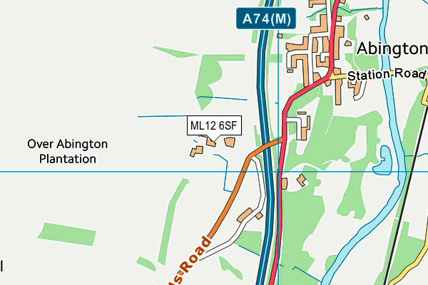 ML12 6SF map - OS VectorMap District (Ordnance Survey) ML12 6SF map - OS VectorMap District (Ordnance Survey)
