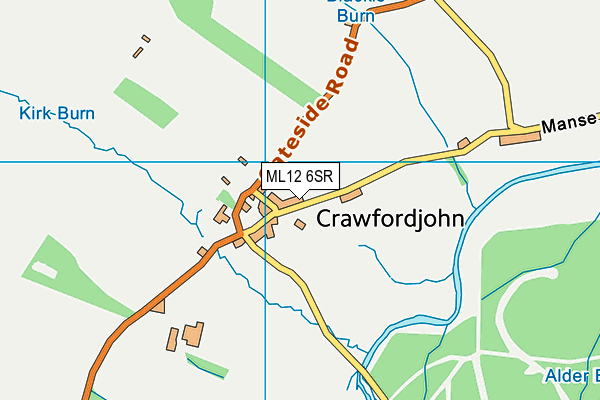 ML12 6SR map - OS VectorMap District (Ordnance Survey) ML12 6SR map - OS VectorMap District (Ordnance Survey)