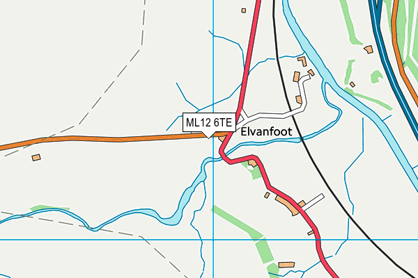 ML12 6TE map - OS VectorMap District (Ordnance Survey) ML12 6TE map - OS VectorMap District (Ordnance Survey)