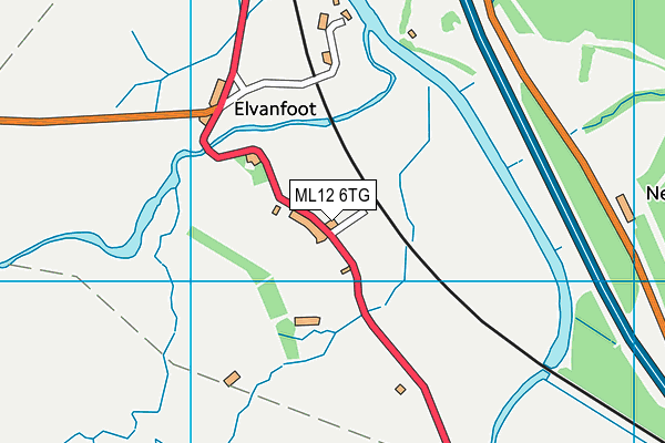 ML12 6TG map - OS VectorMap District (Ordnance Survey) ML12 6TG map - OS VectorMap District (Ordnance Survey)
