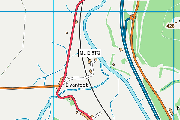 ML12 6TQ map - OS VectorMap District (Ordnance Survey) ML12 6TQ map - OS VectorMap District (Ordnance Survey)