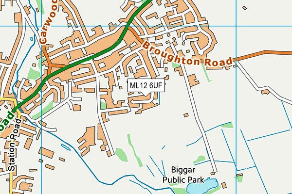 ML12 6UF map - OS VectorMap District (Ordnance Survey)