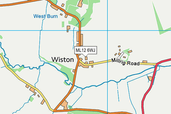 ML12 6WJ map - OS VectorMap District (Ordnance Survey) ML12 6WJ map - OS VectorMap District (Ordnance Survey)